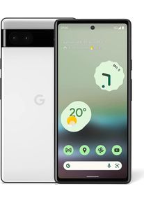 Google Pixel 6a (128 GB, Chalk White, 6.10 ", SIM + eSIM, 12.20 Mpx, 5G), Smartphone, Weiss