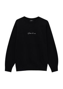 Pull&Bear Pull&Bear Heren Sweatshirt zwart / wit XS