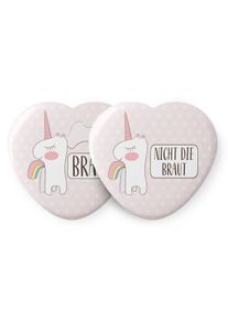 Spielehelden Herz Einhorn jelv&eacute;nyek le&aacute;nyb&uacute;cs&uacute; aj&aacute;nd&eacute;k 12 kitűző 5,6 cm extra nagy le&aacute;nyb&uacute;cs&uacute; aj&aacute;nd&eacute;k