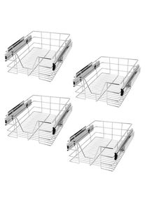 Casaria&reg; Set 4 x Cassetto per mobili telescopico 40cm