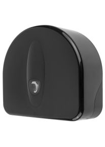 ich-zapfe WC rolhouder, toiletrolhouder, toiletpapierdispenser - PQB20MaxiJ, grote rol dispenser maxi, plastic, zwart