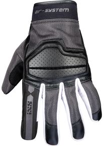 iXS Evo-Air, gloves , color: Black/Dark Grey/White , size: S