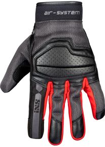 iXS Evo-Air, gloves , color: Black/Dark Grey/Red , size: L