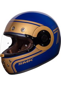 SMK Retro Seven, integraalhelm , kleur: blauw/goud , maat: XL