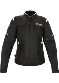 Acerbis Ruby, textile jacket waterproof women , color: Black/White , size: XL