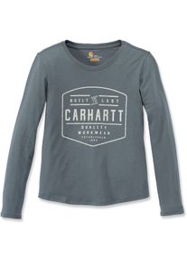 Carhartt Lockhart Graphic, lange mouw vrouwen , kleur: groen , maat: XS