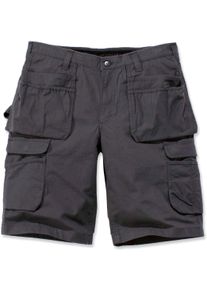 Carhartt Steel Multipocket, pantalones cortos de carga , color: Gris Oscuro , tamaño: W38