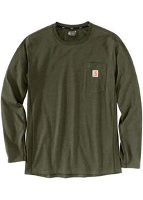 Carhartt Flex Pocket, t-shirt lange mouw , kleur: Donkergroen (G73) , maat: S