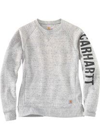 Carhartt Clarksburg Crewneck, Trui Vrouwen , kleur: lichtgrijs , maat: M