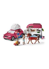 Schleich® Horse Club 42535 Abenteuer mit Auto und Pferdeanhänger Spielfiguren-Set