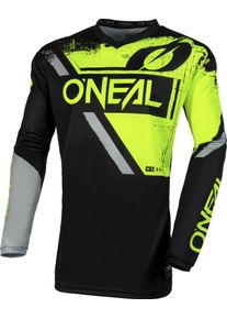 O Neal ONeal Element Shocker S23, jersey , color: Black/Neon-Yellow/Grey , size: L