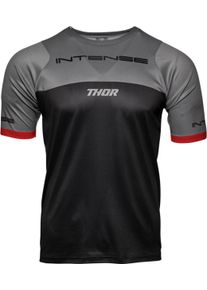 Thor Intense Assist S23, jersey short-sleeve , color: Black/Grey/Red , size: L