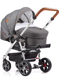 Gesslein Kombi-wagen »f4 Air+, Eloxiert/Cognac, Citygrau/Weiß Sterne«, Mit Tragetasche c2 Compact; Design & Handarbeit Aus Deutschland grau,...