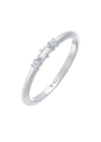 Elli DIAMONDS Dames Ring zilver / transparant 54