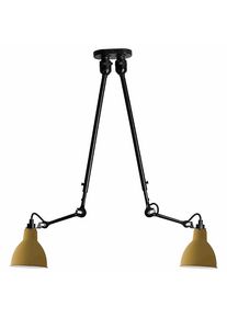 Lampe Gras N302 Ceiling Lamp Double Mat Black&Mat Yellow