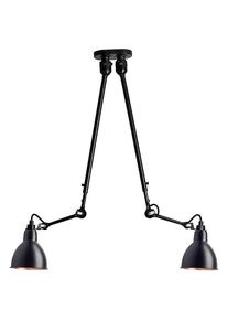 Lampe Gras N302 Ceiling Lamp Double Mat Black&Mat Black&Copper