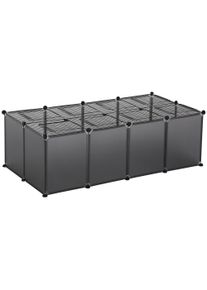 PawHut Small Animal Playpen 28-Panel Foldable and Expandable with Door for Guinea Pigs Rabbits Grey | Aosom Ireland
