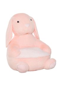 HOMCOM Cute Rabbit Plush Toddler Sofa Baby Nest Learning Seat Cushion Bed for Kids Room | Aosom Ireland