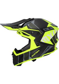 Acerbis X-Track, casque de motocross , couleur: Mat Noir/Jaune Néon/Gris , taille: XXL