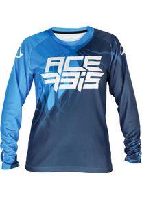 Acerbis MX J-Kid Three S23, jersey niños , color: Azul/Blanco , tamaño: XL