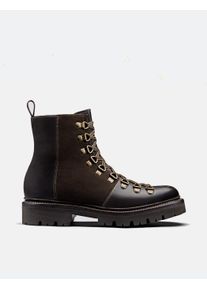 Womens Grenson Nanette Ski Boot (Colorado Leather) - Dark Brown