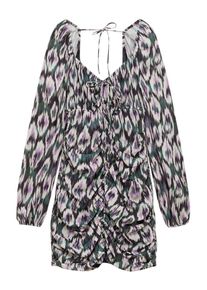 Pull&Bear Pull&Bear Dames Jurk antraciet / groen / lichtlila / wit 34