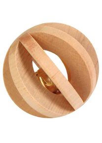 Bola de madera con casacabel 6cm de diámetro Trixie para roedores
