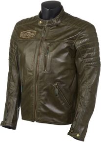 GC Bikewear Ramsey, leren jasje , kleur: groen , maat: 50