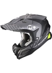 Scorpion VX-22 Air Mips Ares, motocross helmet , color: Matt-Black/Silver , size: M