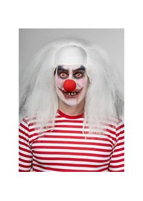 maskworld Horrorclown Perücke weiß