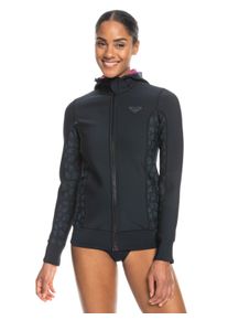 Roxy Neoprenanzug »1mm Swell Series« schwarz, Größe 10(43), Material: Eco-StretchFlight-Stoff
