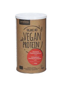 Purasana Vegan Protein Mix Pompoen - Zonnebloempit - Hennepzaad Chocolade Bio