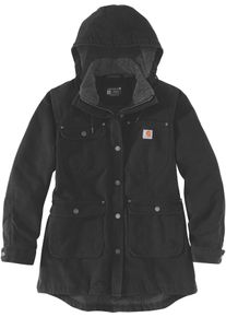 Carhartt Washed Duck, jas vrouwen , kleur: zwart , maat: XL