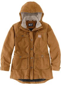 Carhartt Washed Duck, coat women , color: Brown , size: M