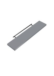 Casaria® Mensola da parete 50cm grigio con supporto