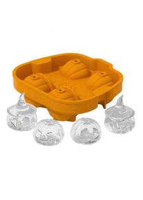 maskworld Halloween pumpkins silicone mould for ice cubes and baking 4-grid | halloween decoration