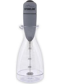 Stoneline Milchaufschäumer ».«, Inkl. Messbecher grau, Auch als Hand-Mixer für Salatdressings, Soßen, ... nutzbar