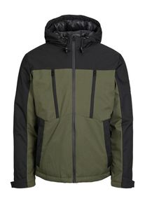Jack & Jones JACK & JONES Heren Tussenjas 'Abel' groen / zwart S
