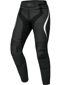 iXS RS-600 1.0, leather pants women , color: Black/White , size: 44