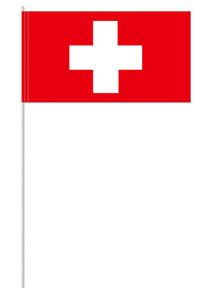 10 Switzerland paper flags 39cm