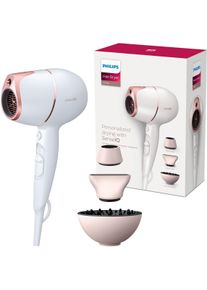 Philips Haartrockner »Prestige bhd628/00«, 1800 W, 3 Aufsätze, Mit Senseiq Technologie, 2 Geschwindigkeits- Und 3 Trocknungsmodi weiß,...