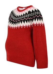 MAMALICIOUS Sweter 'Eli' dla kobiet różowy pudrowy / ostra czerwień / czarny / biały Rozmiar XS