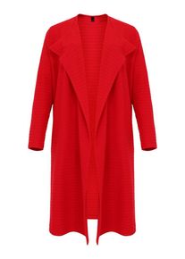 Yoek Dames Gebreid vest ' mit Langarm ' rood S-M