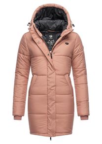 Ragwear Płaszcz zimowy 'Relive' dla kobiet stary róż / czarny / biały Rozmiar XS