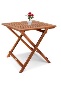 Casaria® Tavolino da giardino pieghevole in legno acacia 70x70x73cm