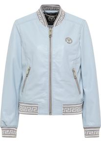 Carlo Colucci Dames Tussenjas 'Colton' lichtblauw / grijs / wit S