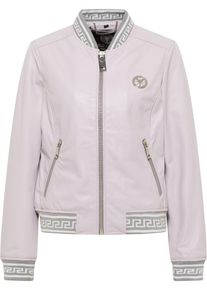 Carlo Colucci Dames Tussenjas 'Colton-L' grijs / pruim / sering / wit S