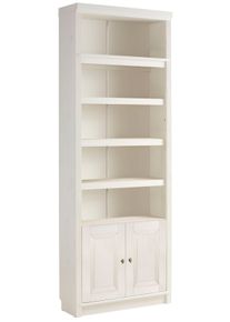 Home Affaire Bücherregal »Cliff«, In 2 Höhen, Mit 2 Holztüren weiß, Größe B/H/T: 80 cm x 220 cm x 29 cm B/H/T: 80 cm x 220 cm x 29 cm fsc, Home...