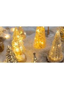 Mini Light-Up Glass Christmas Tree Ornaments - 12 Designs
