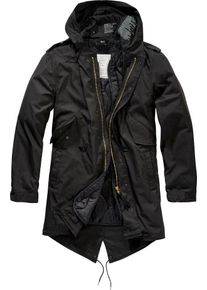 Brandit M51 US Parka, textieljas , kleur: zwart , maat: 4XL